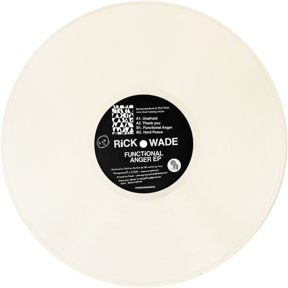 the album cover for Rick Wade - Functional Anger [Colored Vinyl] (Ep) (Wht)