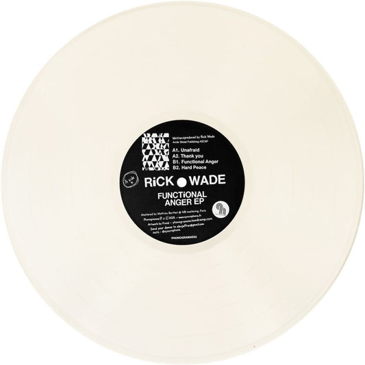 the album cover for Rick Wade - Functional Anger [Colored Vinyl] (Ep) (Wht)