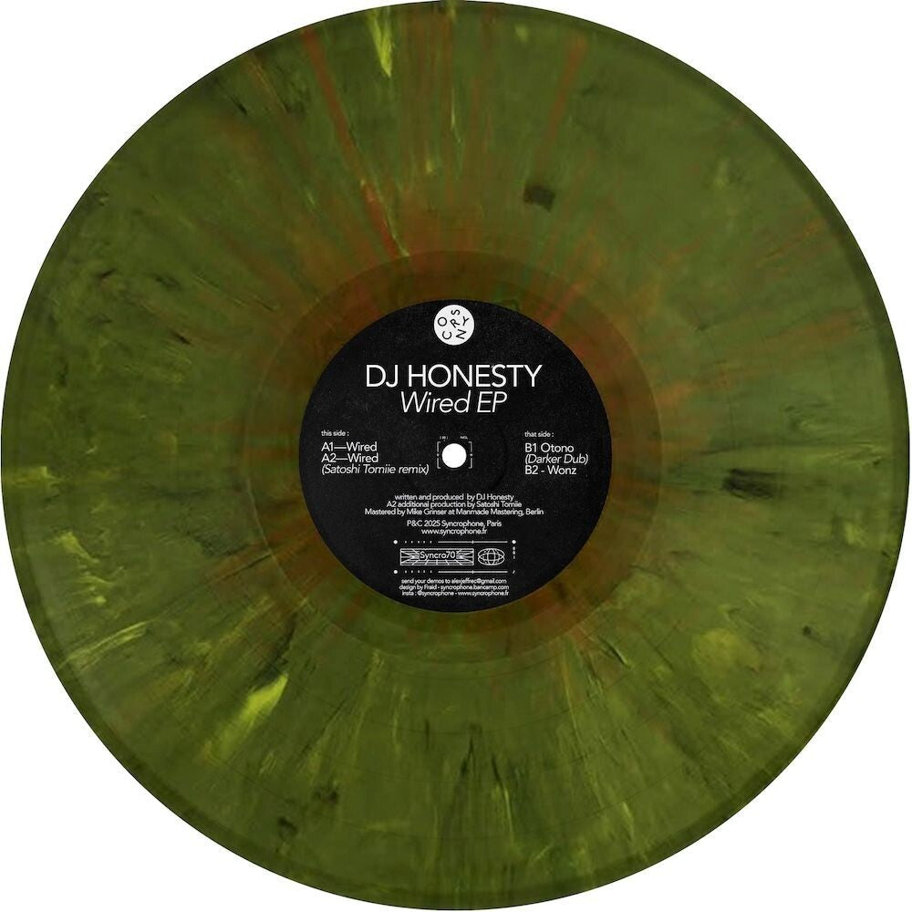 the album cover for Dj Honesty - Wired (W / Satoshi Tomiie Remix) [Colored Vinyl] (Ep) (Grn)