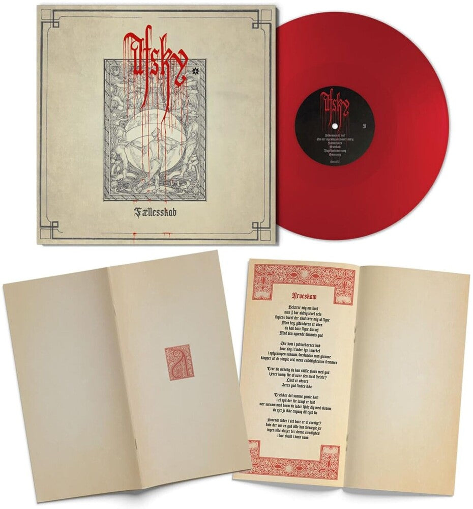 the album cover for Afsky - Faellesskab - Red Vinyl [Colored Vinyl] (Red) (Uk)