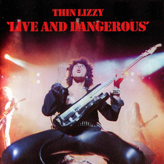 the album cover for Thin Lizzy - Live And Dangerous (Audp) [Clear Vinyl] [Limited Edition] [180 Gram] (Org)