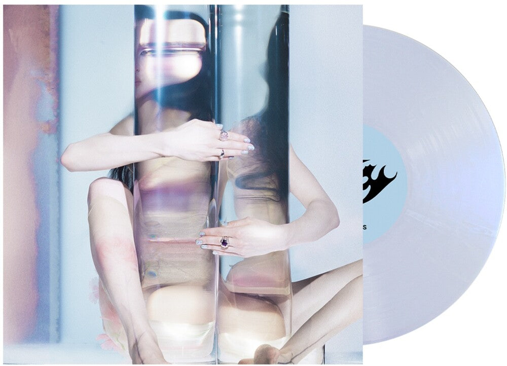 the album cover for Poppy - Empty Hands [Iridescent White w/ Blue Marble Color Vinyl]
