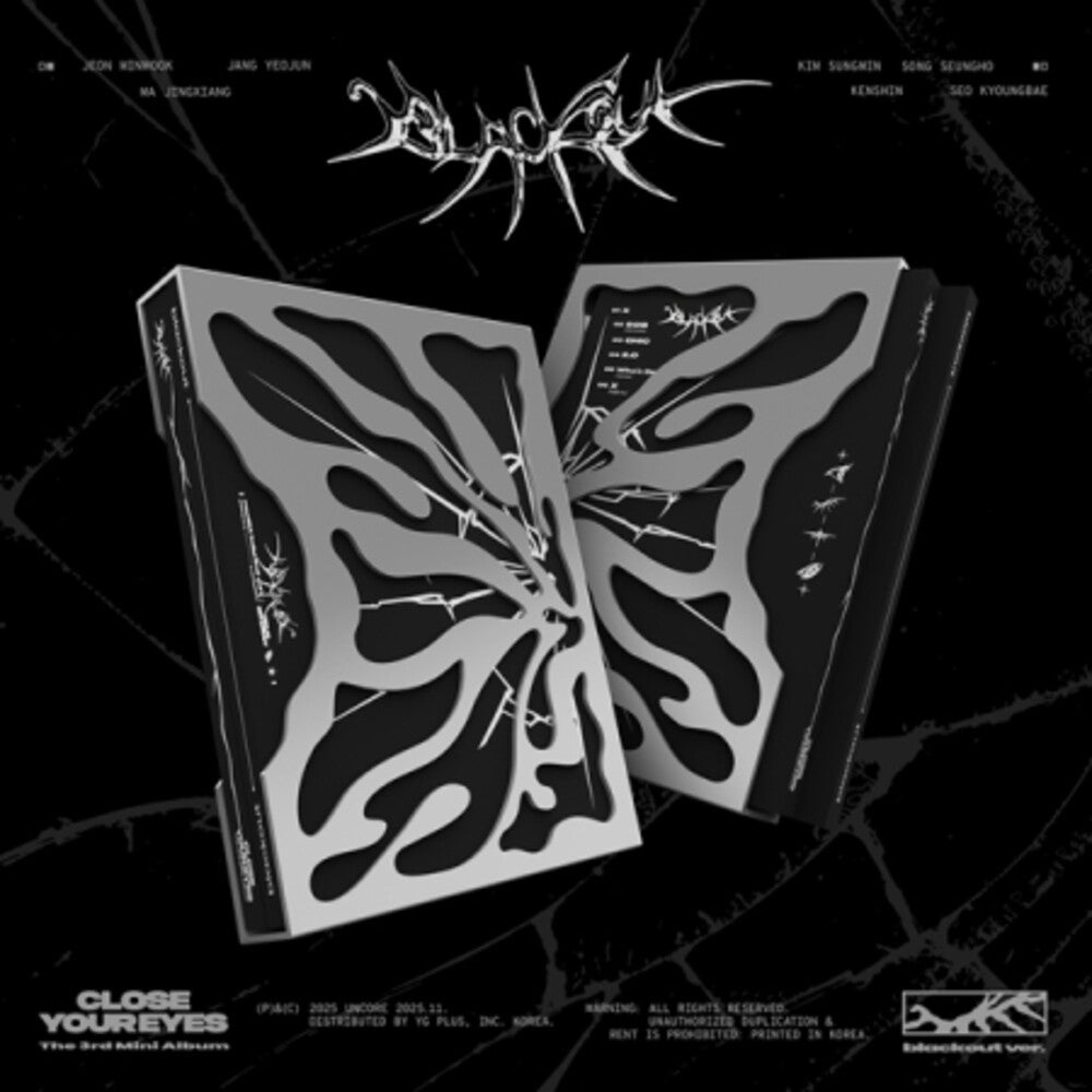 the album cover for Close Your Eyes - Blackout - Blackout Version (Post) (Stic) (Pcrd)
