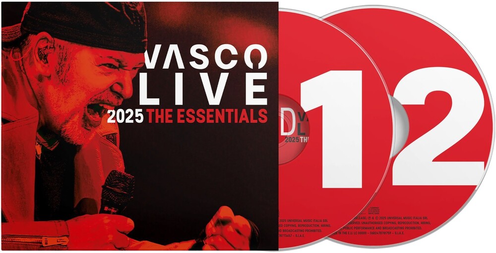 the album cover for Vasco Rossi - Vasco Live 2025 The Essential (Ita)