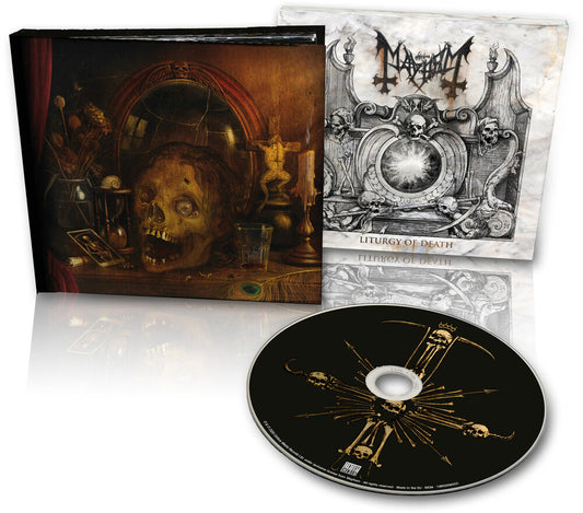 the album cover for Mayhem - Liturgy Of Death [Indie Exclusive CD Mediabook in Slipcase]