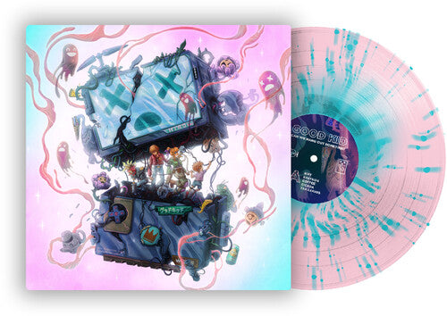 product mockup for Good Kid - Can We Hang Out Sometime? [Light Blue in Pink Splatter LP]