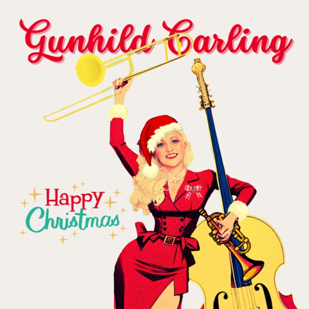 the album cover for Gunhild Carling - Happy Christmas