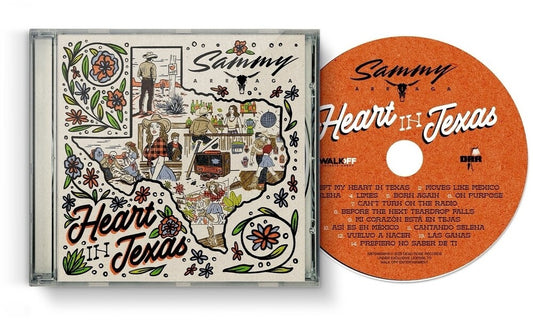 the album cover for Sammy Arriaga - Heart In Texas