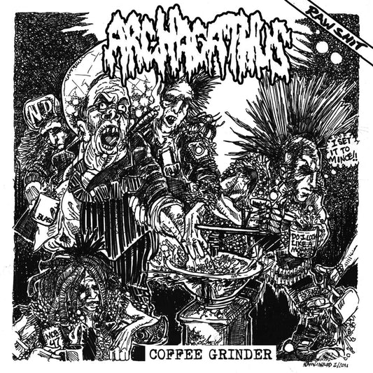 the album cover for Archagathus - Coffee Grinder