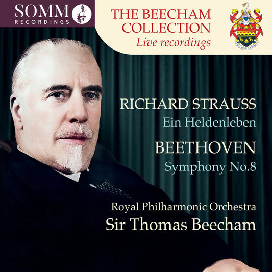 the album cover for Royal Philharmonic Orchestra - Beethoven: Sym No. 8 In F Major Op. 93 & R Strauss