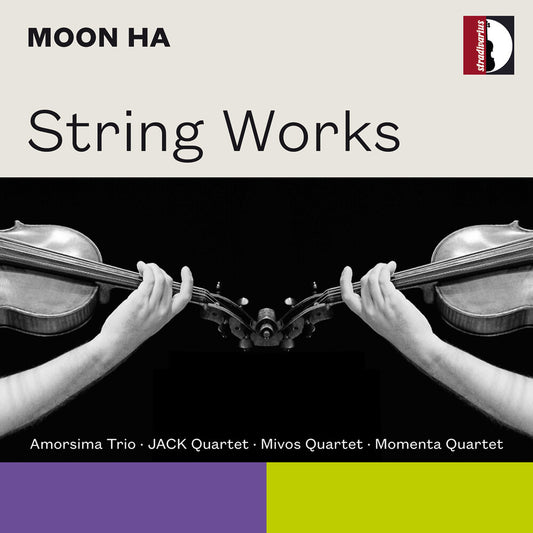 the album cover for Mivos Quartet - Moon Ha: String Works