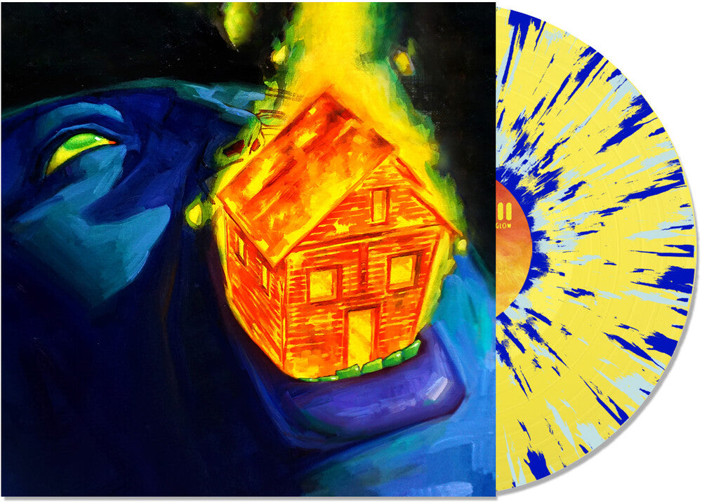 the album cover for Sweet Pill - Still There's A Glow [Indie Exclusive Yellow with Blue Splatter]