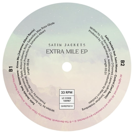 the album cover for Satin Jackets - Extra Mile