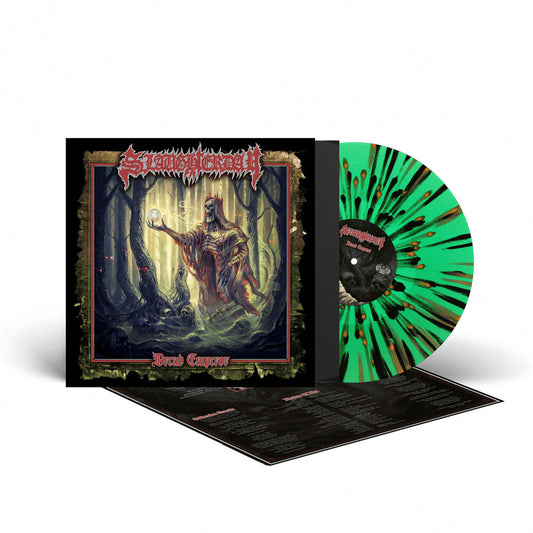 the album cover for Slaughterday - Dread Emperor - Green/Orange/Black (Blk) [Colored Vinyl]