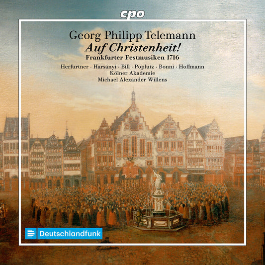 the album cover for Kölner Akademie - Auf Christenheit! Twv 12:B A