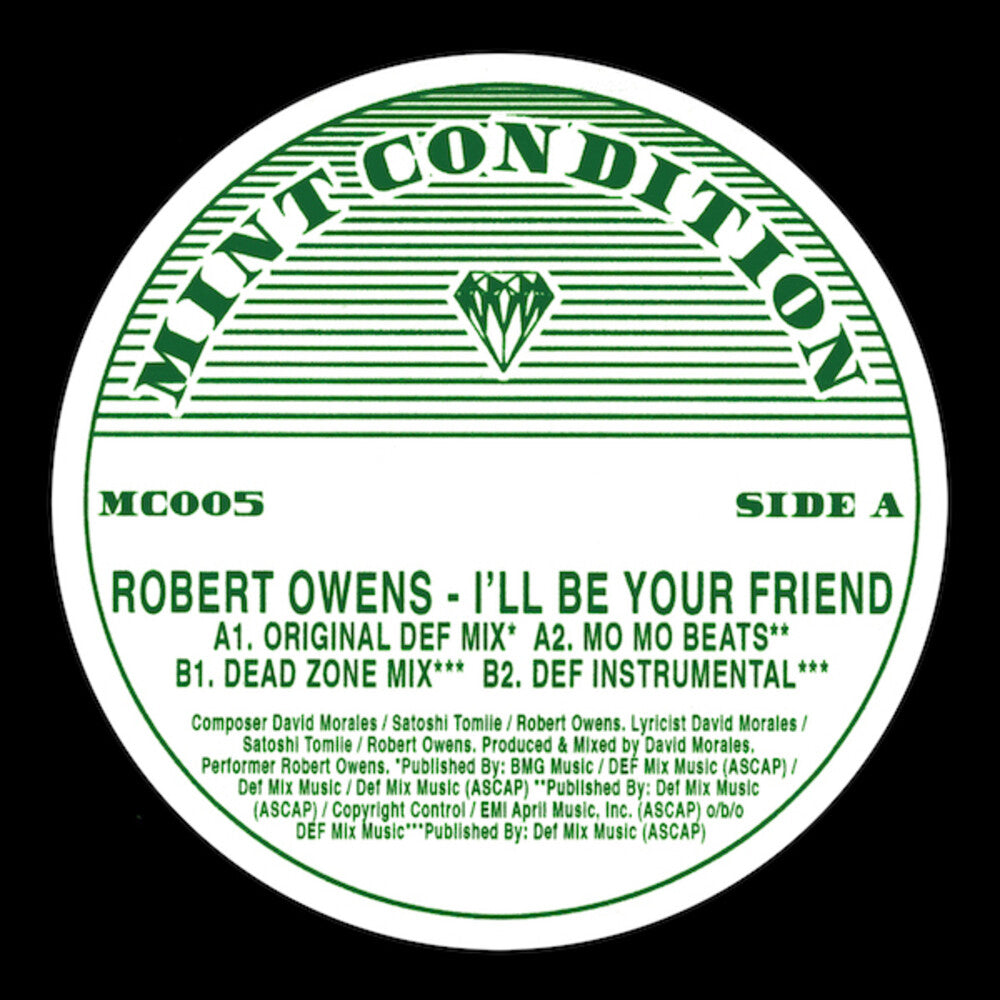 the album cover for Robert Owens - I'll Be Your Friend