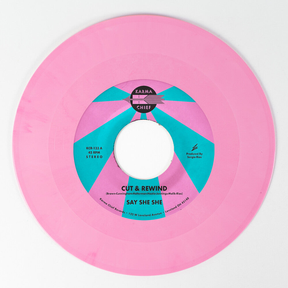 the album cover for Say She She - Cut & Rewind / Disco Life - Pink [Colored Vinyl] (Pnk)