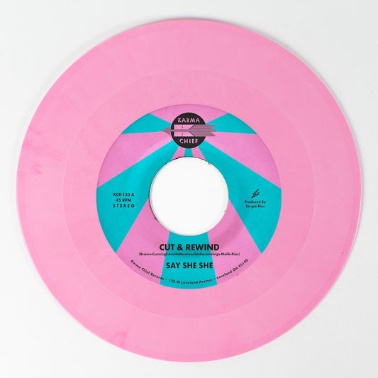 the album cover for Say She She - Cut & Rewind / Disco Life - Pink [Colored Vinyl] (Pnk)