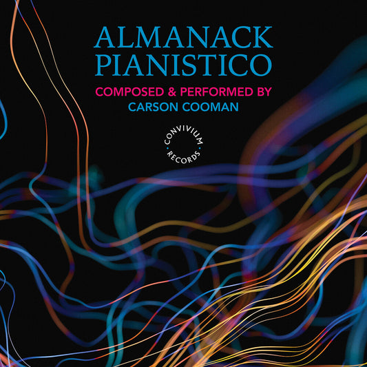 the album cover for Carson Cooman - Almanack Pianistico