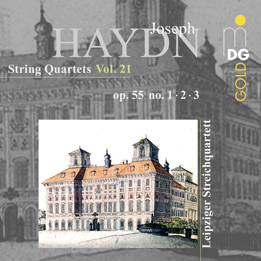 the album cover for Leipziger Streichquartett - Haydn: String Qrts Vol. 21