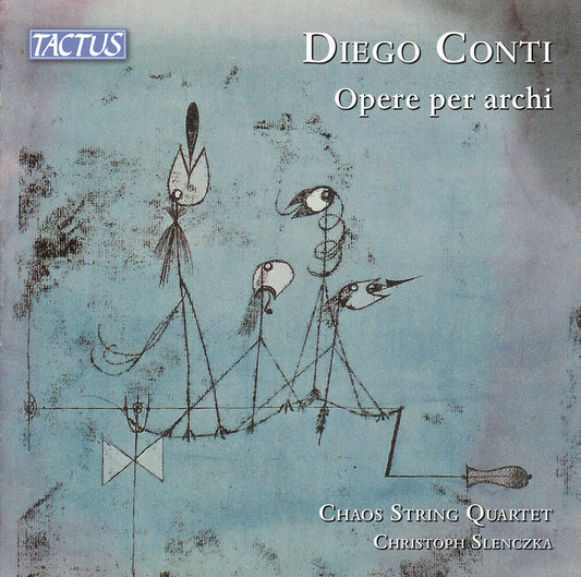 the album cover for Chaos String Quartet - Conti: Opere Per Archi