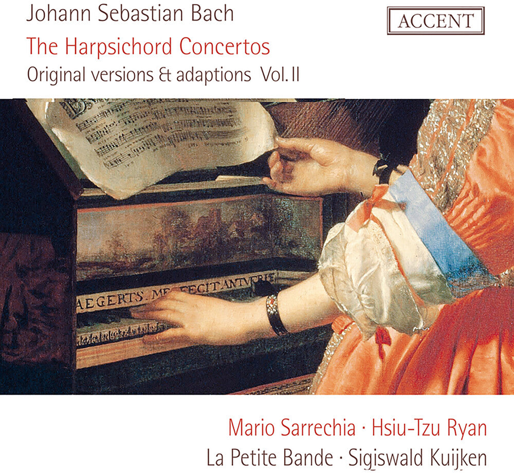 the album cover for Mario Sarrechia  / La Petite Bande - Bach: Harpsichord Concertos Vol.2