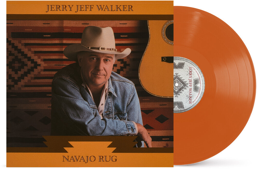 the album cover for Jerry Jeff Walker - Navajo Rug [Orange] [RSD 2026]