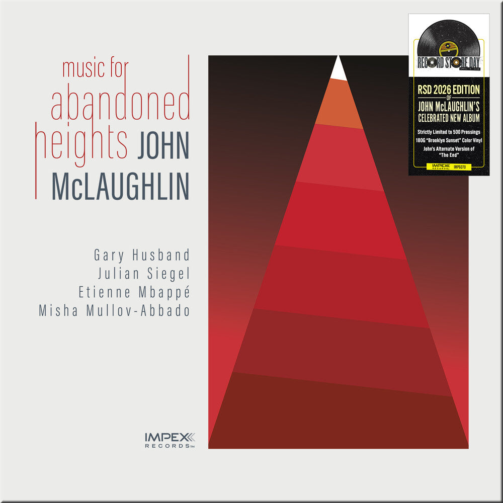 the album cover for John McLaughlin - Music For Abandoned Heights [RSD 2026]