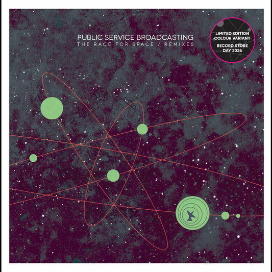 the album cover for Public Service Broadcasting - Race For Space (Remixes) [Colored Vinyl] (Grn) [Download Included]