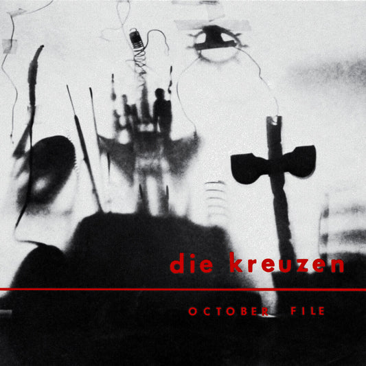 the album cover for Die Kreuzen - October File - Blue (Blk) (Blue) [Colored Vinyl] [Clear Vinyl]