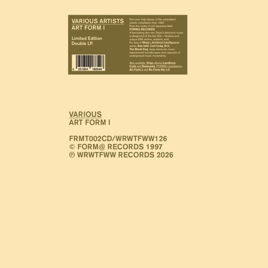 the album cover for Art Form 1 / Various - Art Form 1 / Various