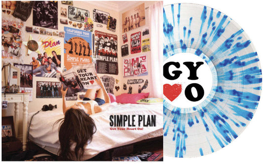 the album cover for Simple Plan - Get Your Heart On (Blue) [Clear Vinyl] [Limited Edition] (Ofgv)