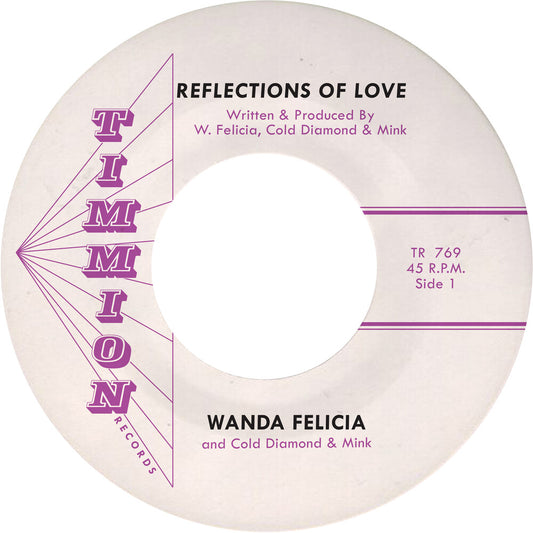 the album cover for Wanda Felicia / Cold Diamond & Mink - Reflections Of Love - Pink [Colored Vinyl] (Pnk)