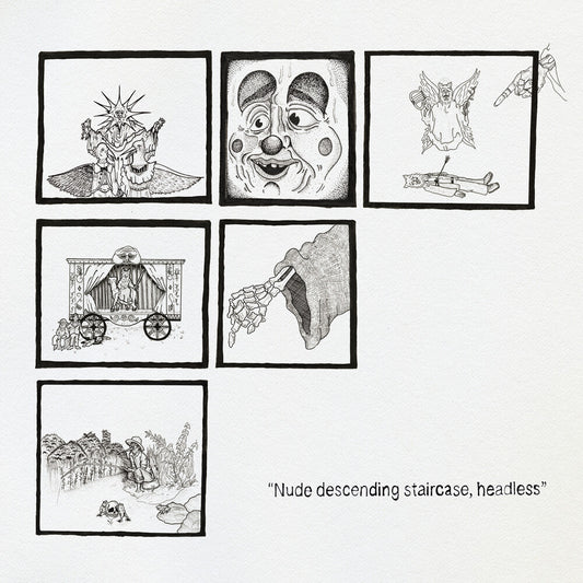 the album cover for Teen Suicide - Nude Descending Staircase Headless