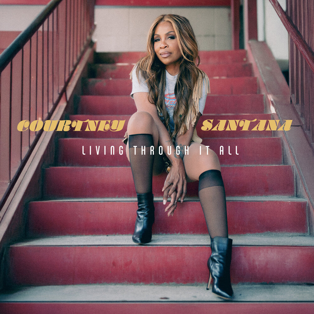the album cover for Courtney Santana - Living Through It All