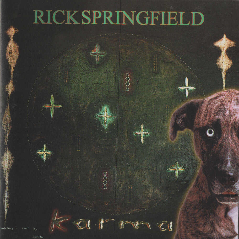 the album cover for Rick Springfield - Karma [Colored Vinyl] (Grn) [Limited Edition] (Aniv)