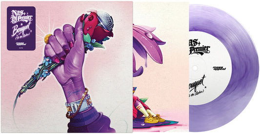the album cover for Nas - Bouquet (To The Ladies) [Colored Vinyl] [Indie Exclusive] (Lav)