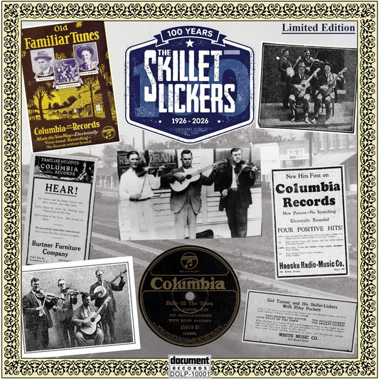 the album cover for Skillet Lickers - 100 Years: 1926-2026 (Blue) [Colored Vinyl] [Limited Edition]