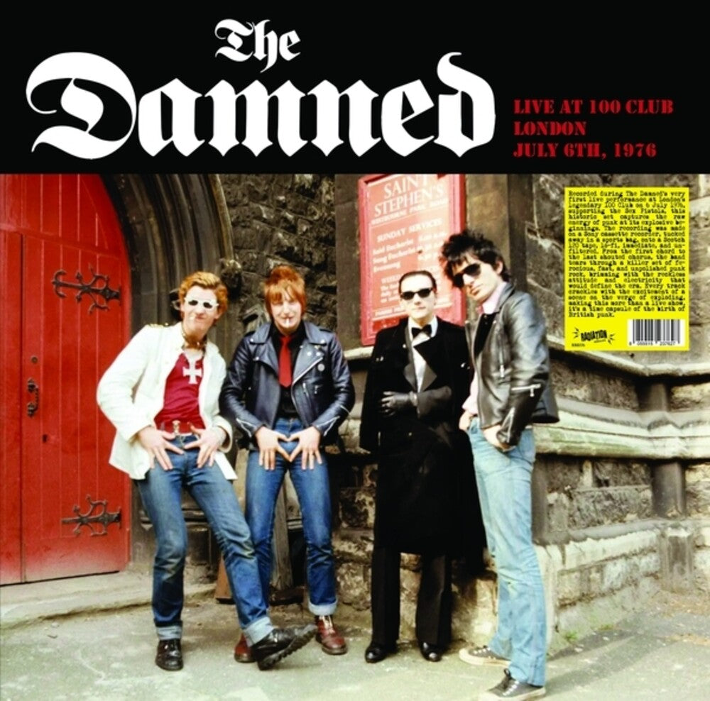 the album cover for Damned - Live At The 100 Club