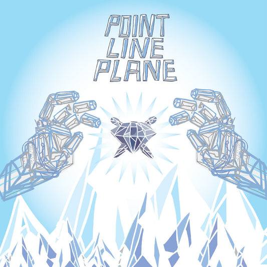 the album cover for POINT LINE PLANE - Point Line Plane (8-Bit) Blue (Blue) [Colored Vinyl]