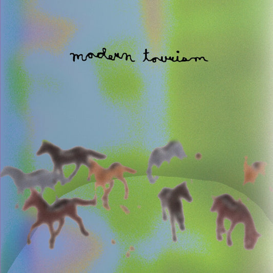 the album cover for feeble little horse - Modern Tourism [Indie Exclusive] (Blue) [Colored Vinyl] [Limited Edition] (Aniv)