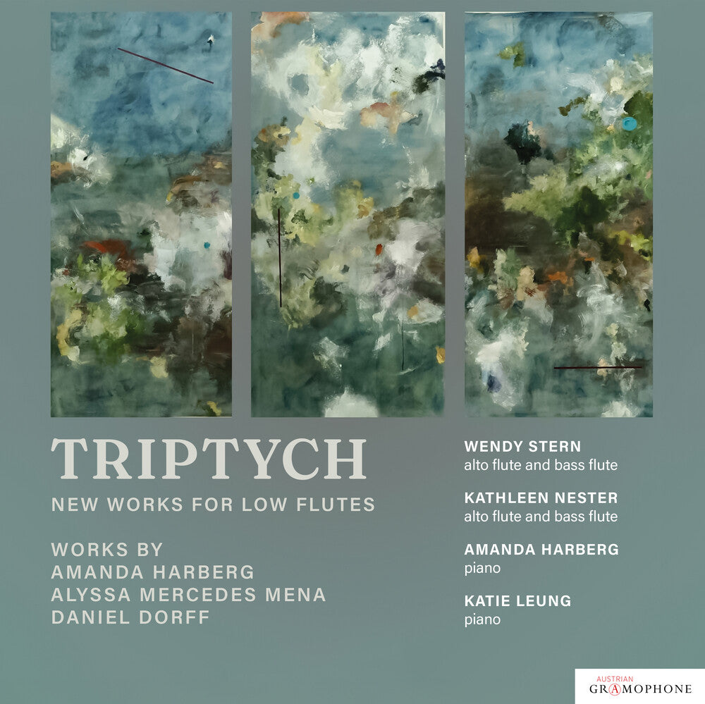 the album cover for Triptych: New Works For Low Flutes / Various - Triptych: New Works For Low Flutes / Various