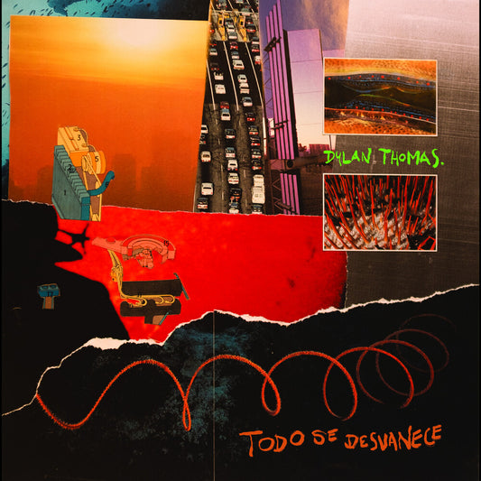 the album cover for Dylan Thomas - Todo Se Desvanece - Green Leaves Marbled Vinyl