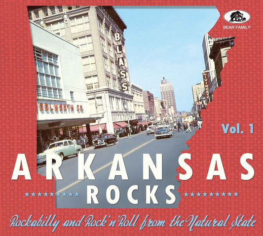 the album cover for Arkansas Rocks Vol 1: Rockabilly & Rock'n'roll - Arkansas Rocks Vol 1: Rockabilly & Rock'n'roll