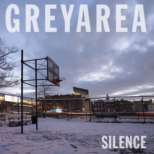 the album cover for Grey Area - Silence