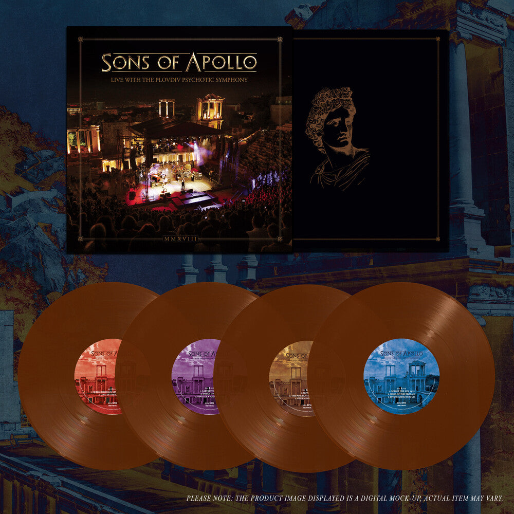 the album cover for Sons Of Apollo - Live With The Plovdiv Psychotic Symphony (Ambr)