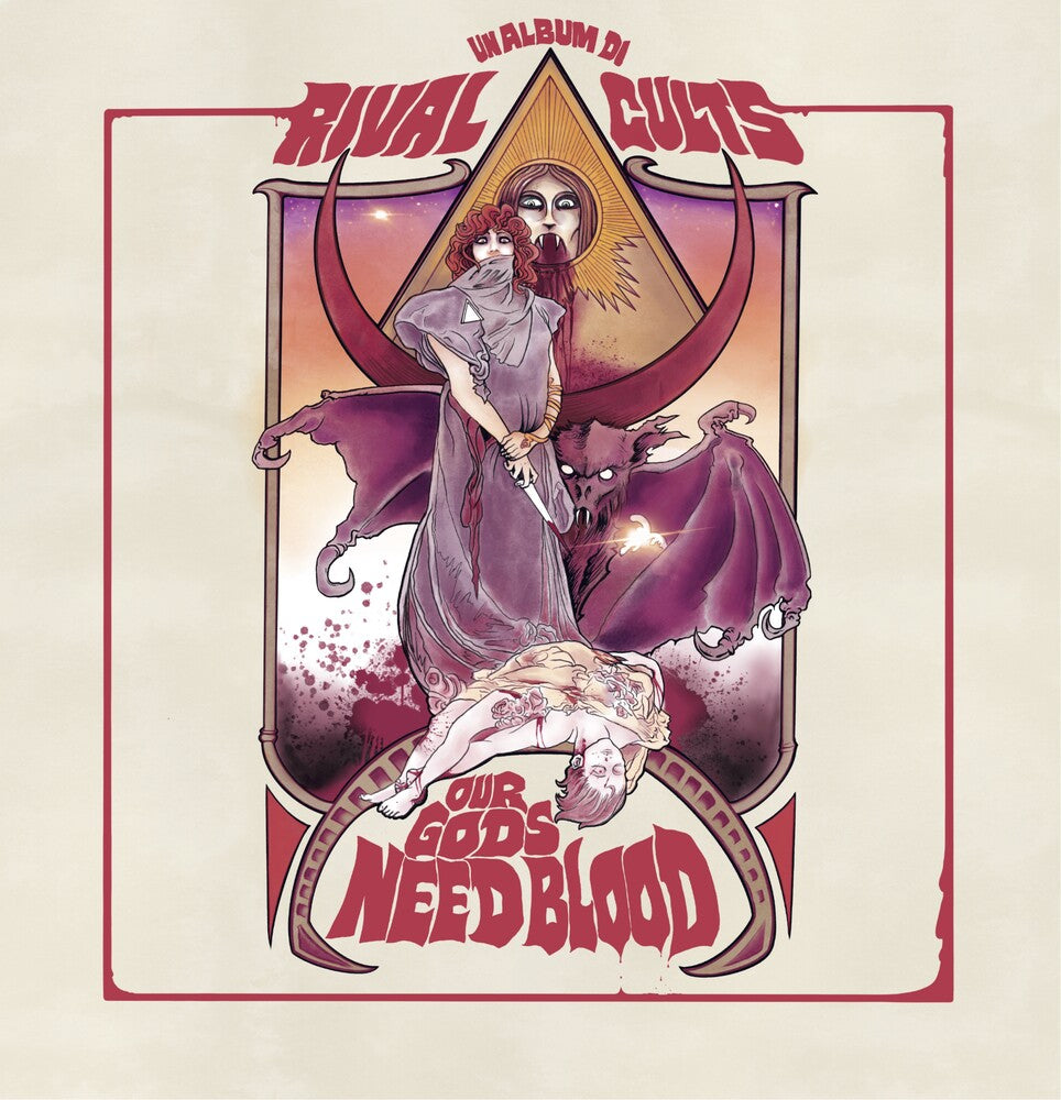 the album cover for Rival Cults - Our Gods Need Blood