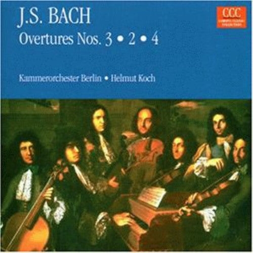 the album cover for J.S. Bach - Overtures 2 3 & 4