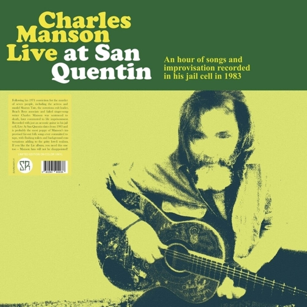 the album cover for Charles Manson - Live At San Quentin [Colored Vinyl]