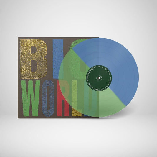the album cover for Hovvdy - Big World [Indie Exclusive Transparent Green + Blue]